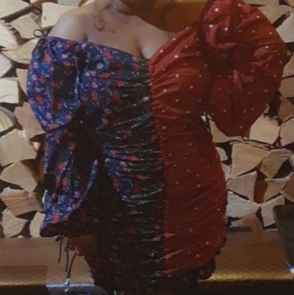 Two toned mini dress - Picture 3 of 3